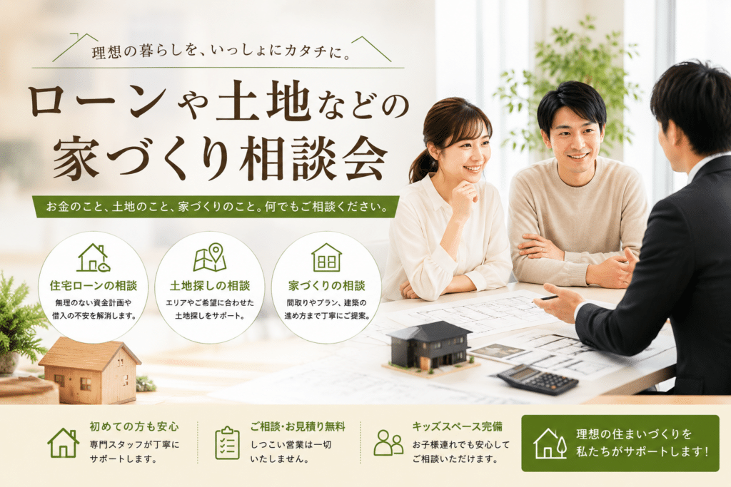 ローンや土地などの家づくり相談会