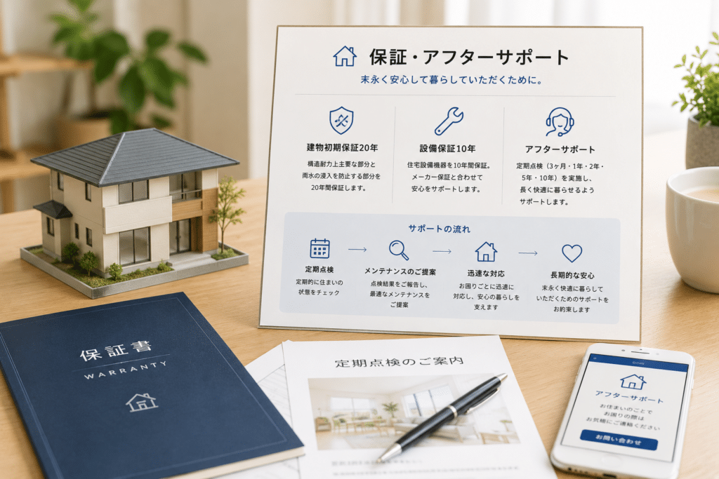 ミライホームの長期保証とアフターサポート
