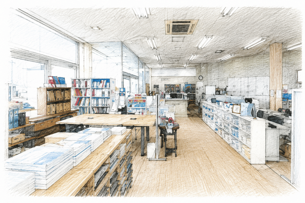 ミライホーム苫小牧本社のオフィス