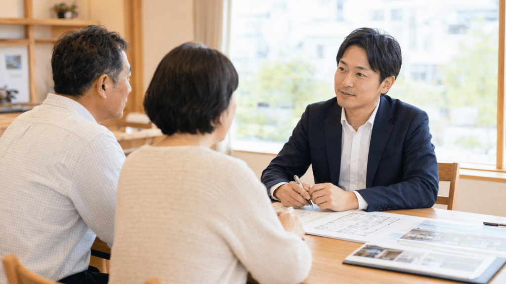 相続した実家や空き家の売却相談に対応するミライホームスタッフ