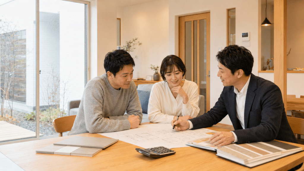 苫小牧で新築住宅を検討し住宅会社を比較する夫婦