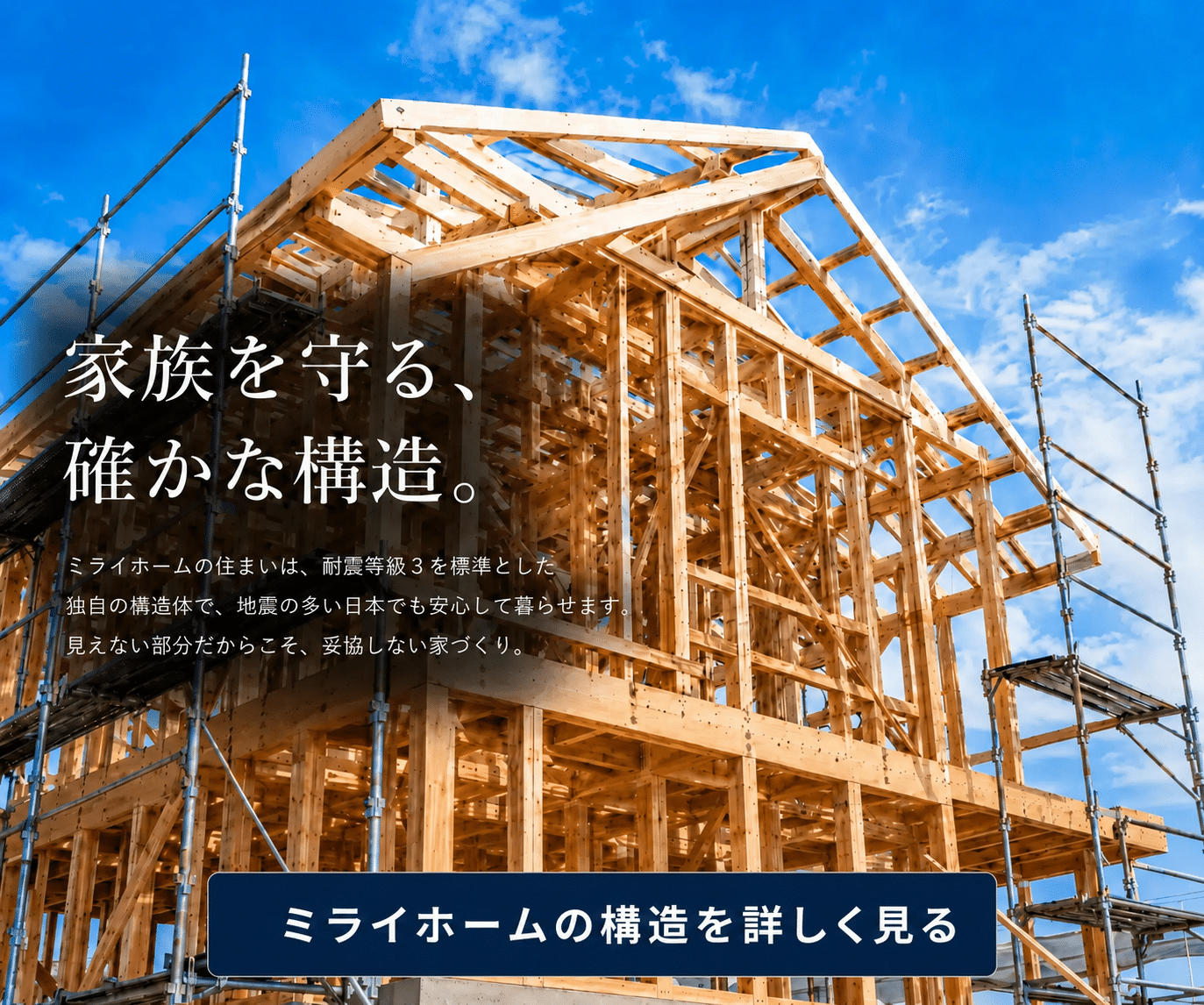 ミライホームの高断熱・高気密な住宅構造を詳しく見る